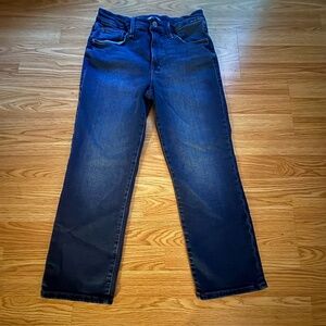 Classic Women's Dark Blue Straight-Leg Jeans